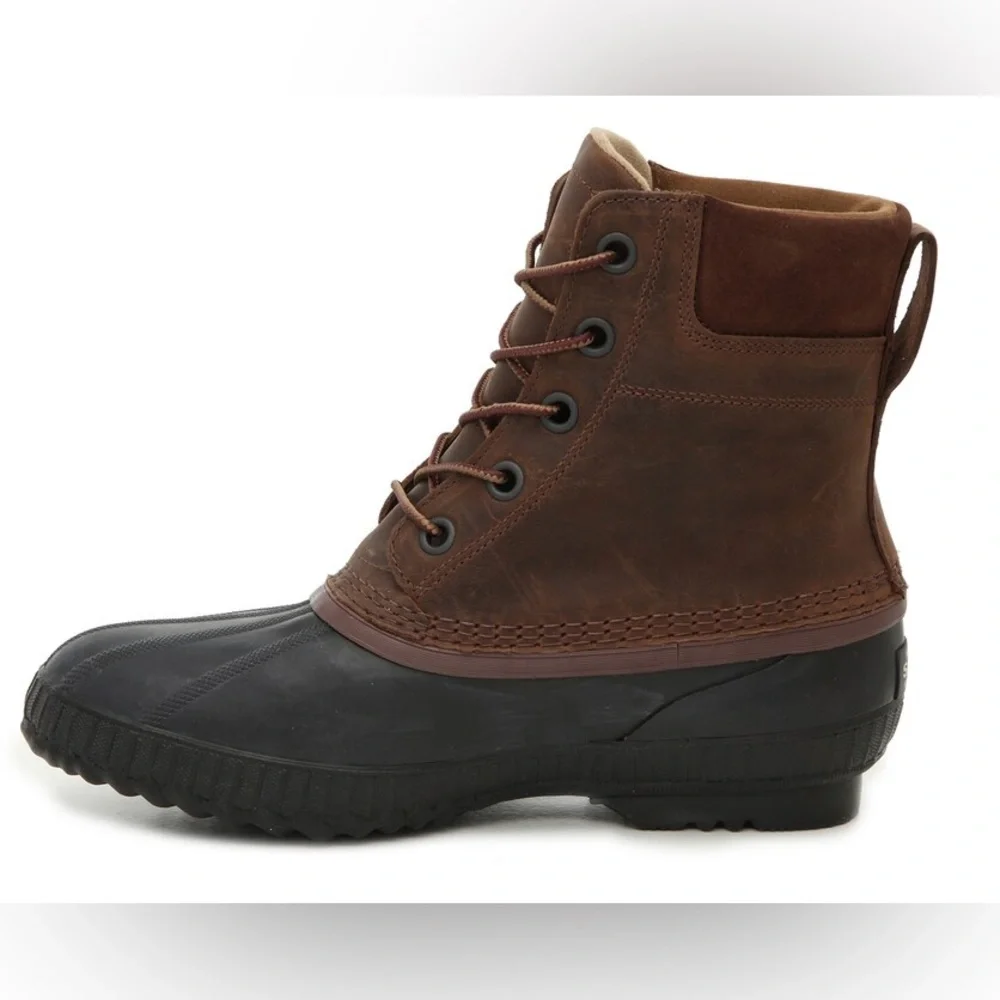 NWT Sorel Mens Cheyanne II Lace Up Brown & Black Snow Boot Size 10